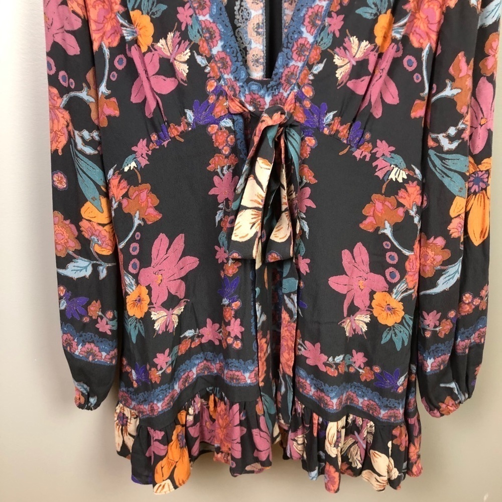 Free People Violet Hill Printed Tunic Dress Size 2 - Picture 4 of 12
